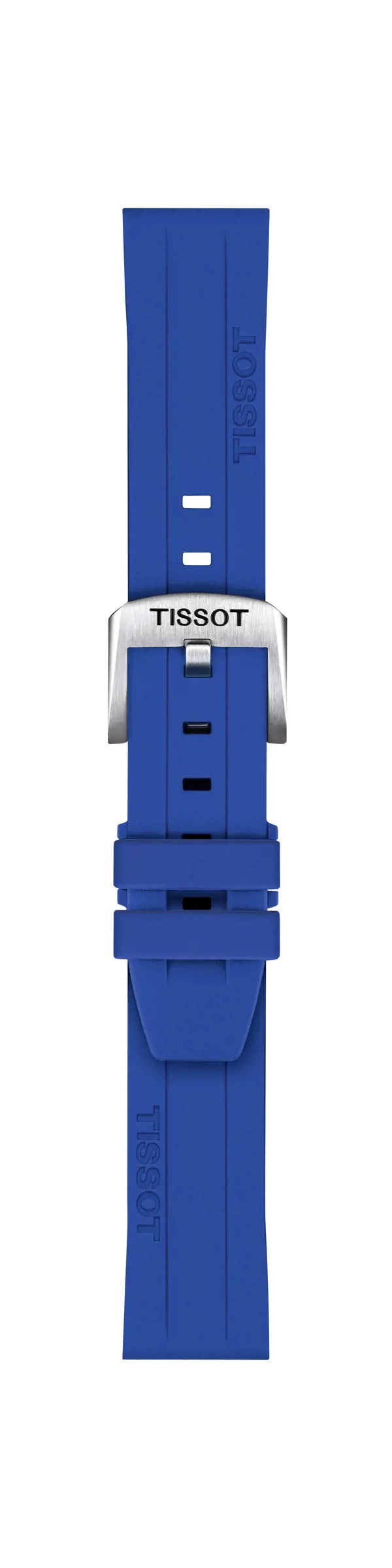 Blue Silicone Strap Lugs 18 mm