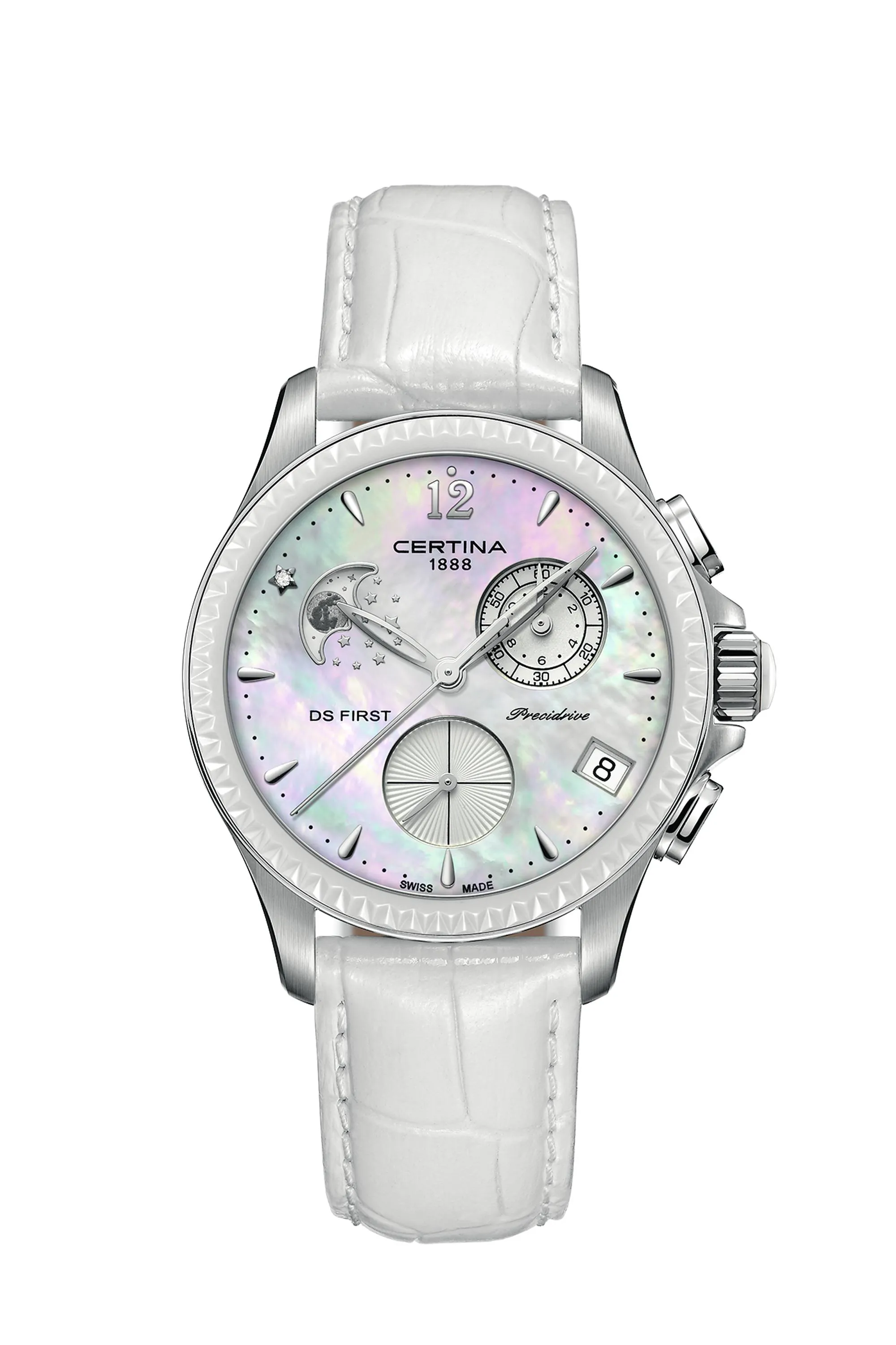 Certina ds first 2024 lady chronograph moon phase